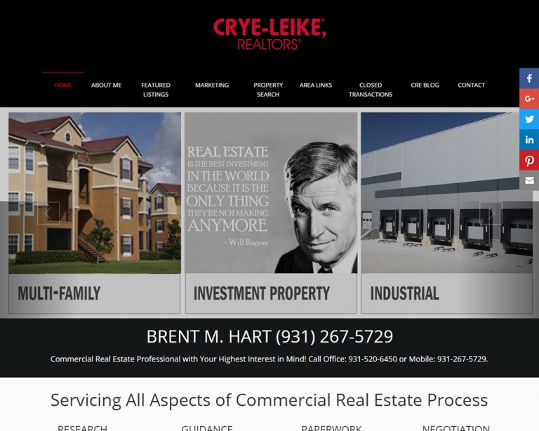 Crye leike real estate website Profusion360